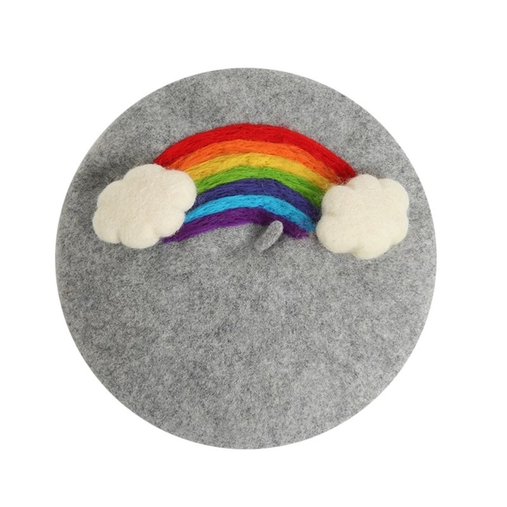 COMING SOON! Women’s whimsical RAINBOW winter French Beret Hat Accessory